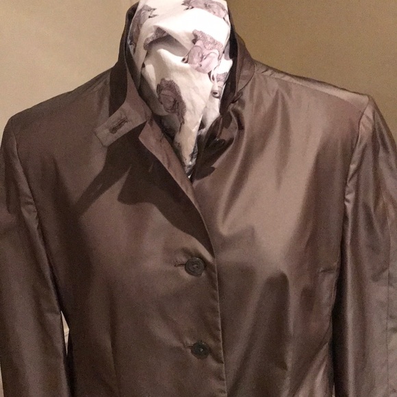 Lovely Jil Sander nylon raincoat with appliqué - Picture 3 of 9